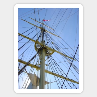 Tall Ship Rigging Sticker